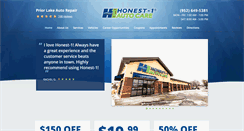 Desktop Screenshot of honest1priorlake.com