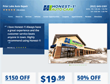 Tablet Screenshot of honest1priorlake.com